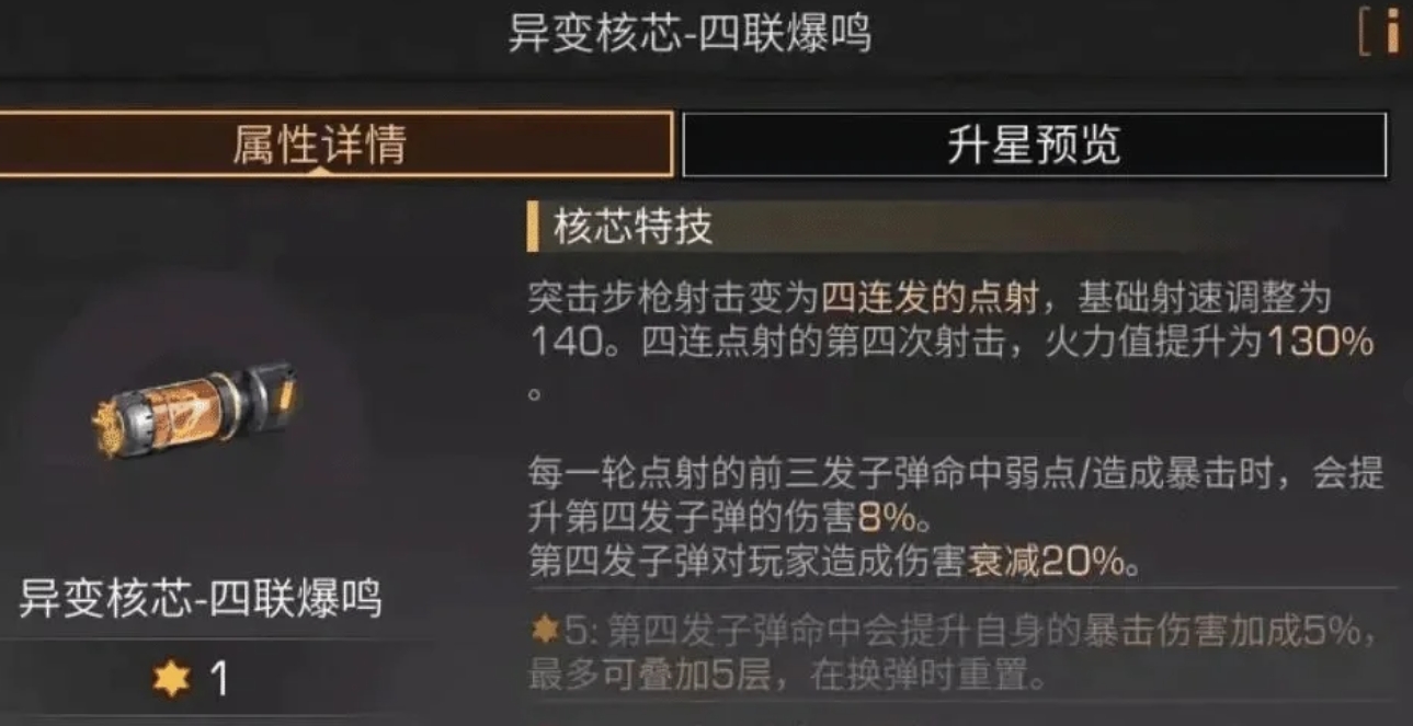 明日之后突擊步槍核芯有哪些