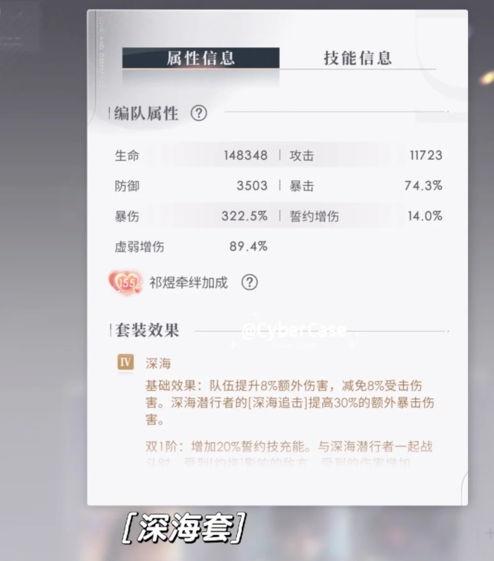 戀與深空深海套裝技能怎么樣