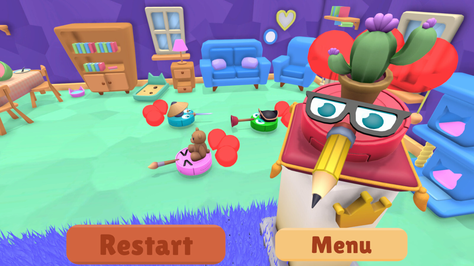 派對(duì)亂斗游戲《瘋狂吸塵器》Steam頁(yè)面公布，發(fā)售日期待定！