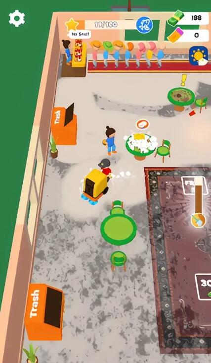 動作經(jīng)營手游《Clean It: Restaurant Cleanup!》玩法二合一 ！ 先清潔后經(jīng)營？